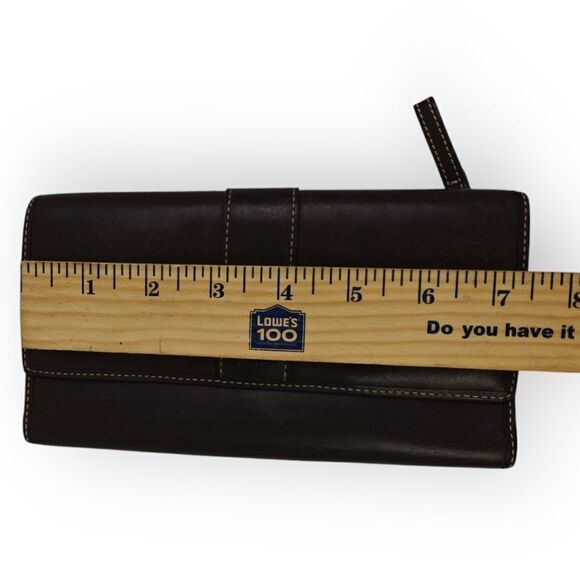 VTG COACH BROWN GENUINE LEATHER WALLET PURSE - Picture 6 of 7